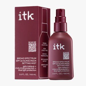 itk broad spectrum SPF30 sunscreen mist/ makeup setting